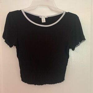 Black crop top